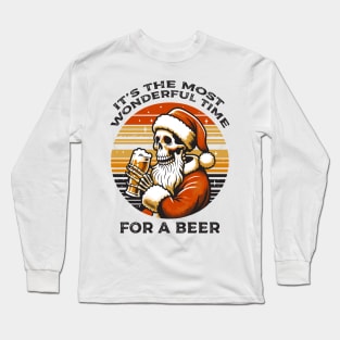 Skeleton Santa Long Sleeve T-Shirt